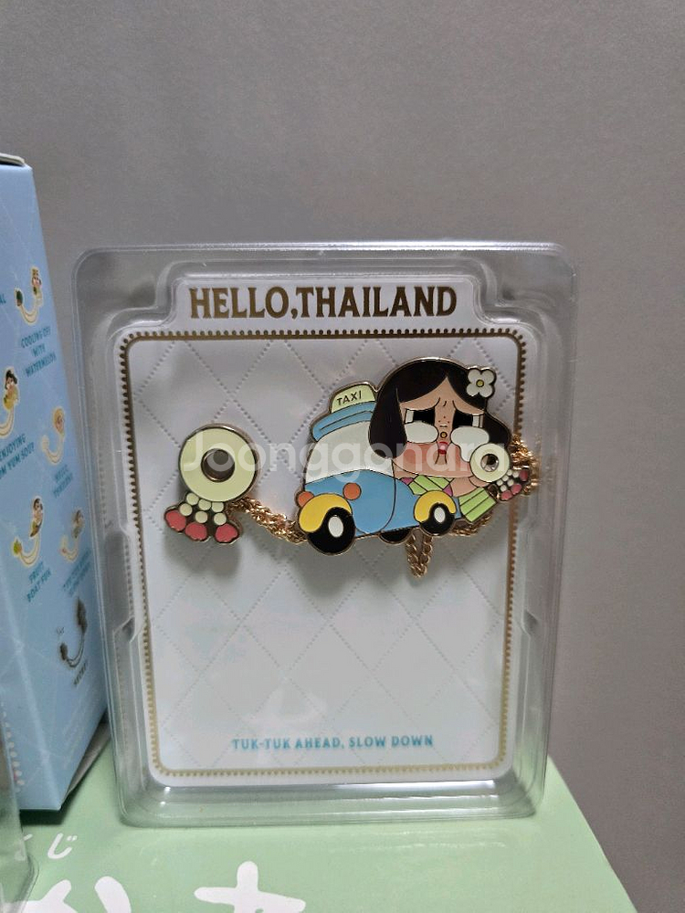 팝마트 Hello Thailand 태국한정 핀뱃지 새상품--1