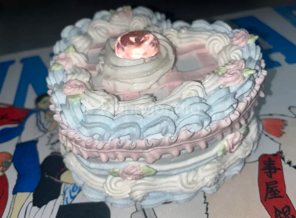 레진 하트 케이크 보석함 소품함 양도--0