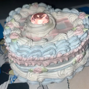 레진 하트 케이크 보석함 소품함 양도