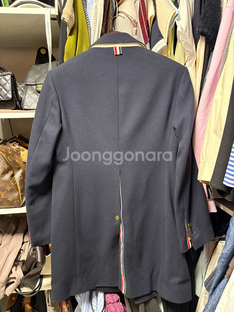 톰브라운 네이비 울 코트 0 사이즈--9