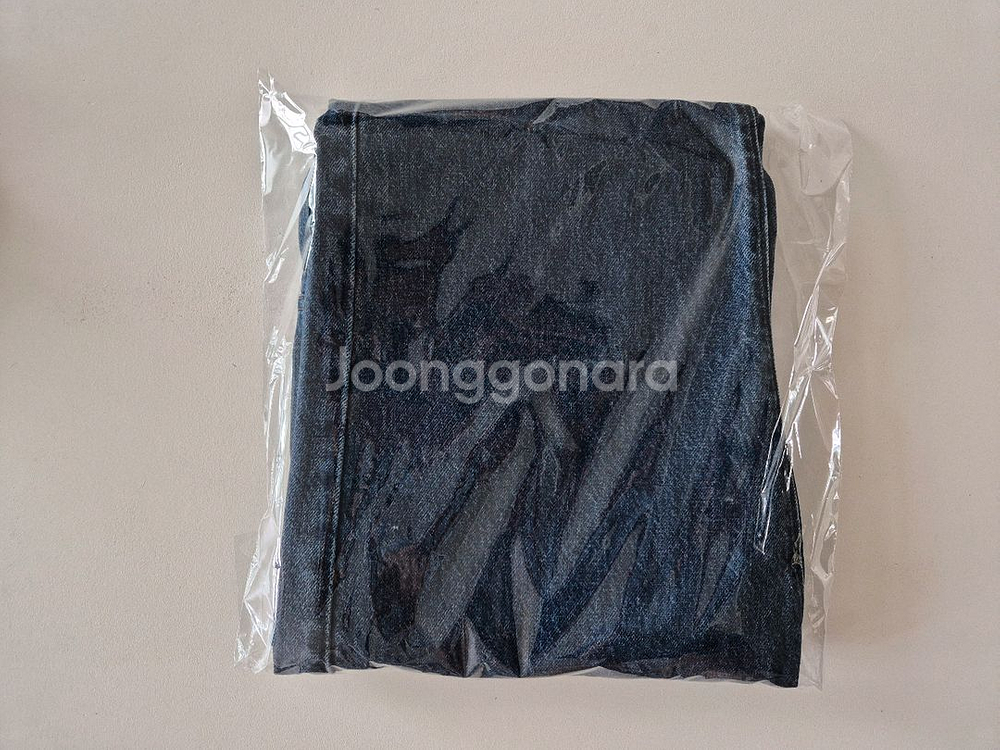 유니클로 스트레이트진 우먼28 블루 여성 청바지--6