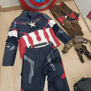 마블 캡틴아메리카 코스튬 풀세트 (원하는 가격 거래)