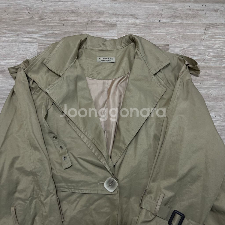 버버리 런던 여성 A라인 플레어 트렌치 코트 [베이지] M/95--1