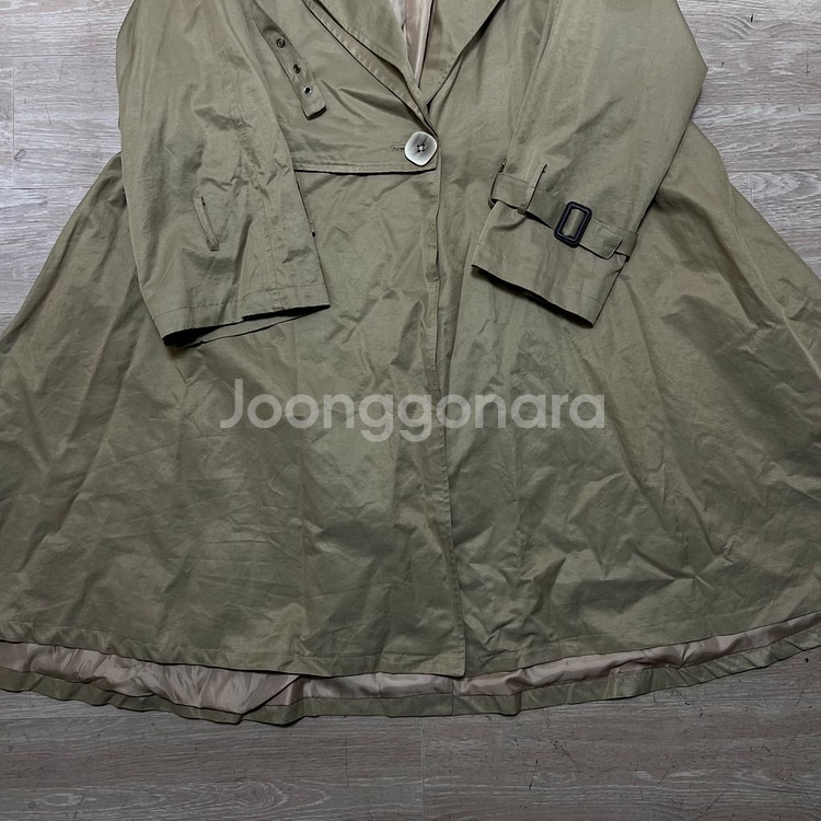 버버리 런던 여성 A라인 플레어 트렌치 코트 [베이지] M/95--2