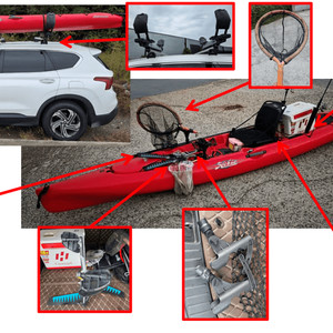 피싱카약(호비미라지레볼루션13 빨간색) 이미지