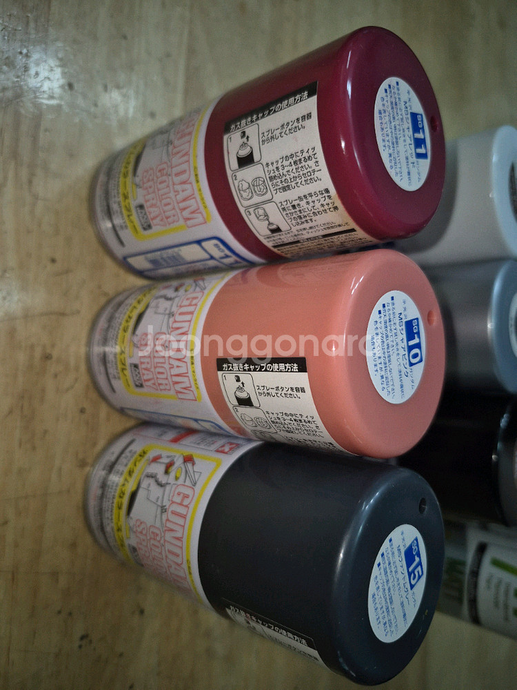 프라모델전용*스프레이페인트(중고~사용제품)타미야외스프레이페인트11종*일괄판매 ~헤이리영웅--6