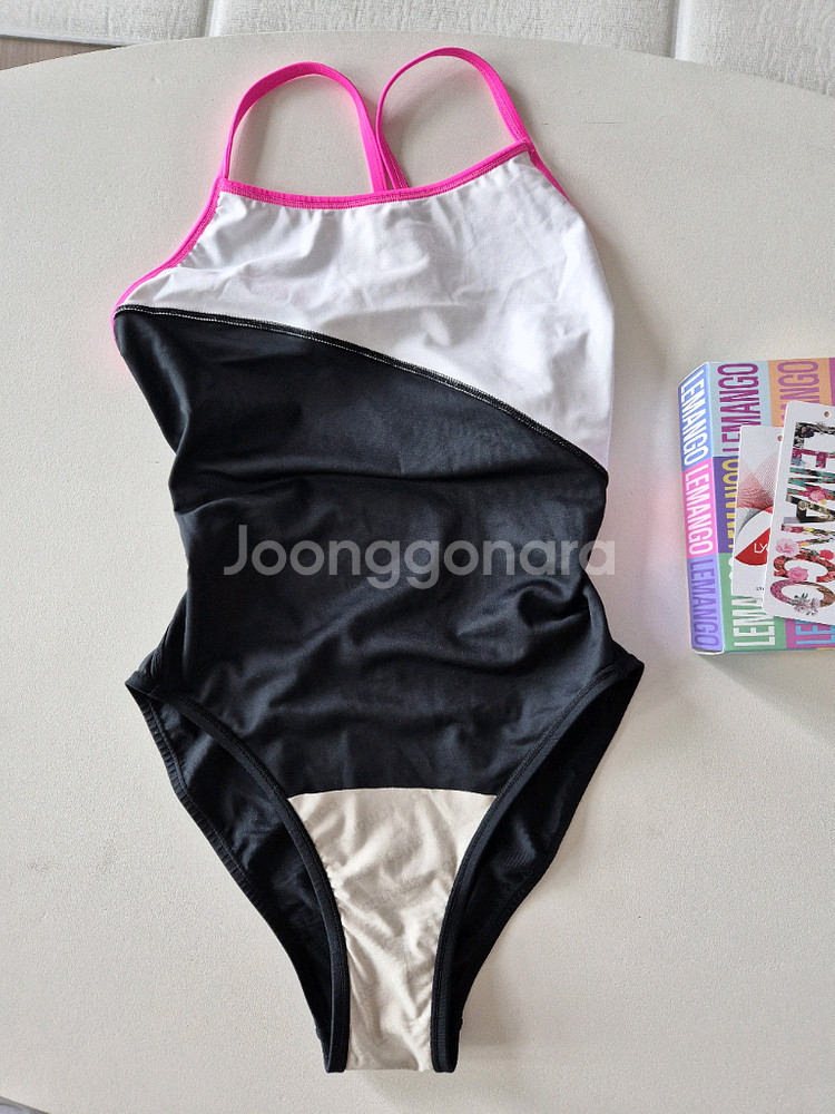 르망고 벨라 스플릿 네온엣지90(L) 강습용 여성 수영복--5