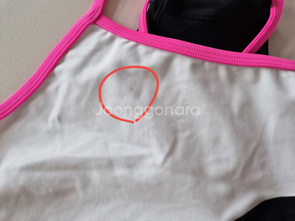 르망고 벨라 스플릿 네온엣지90(L) 강습용 여성 수영복--8