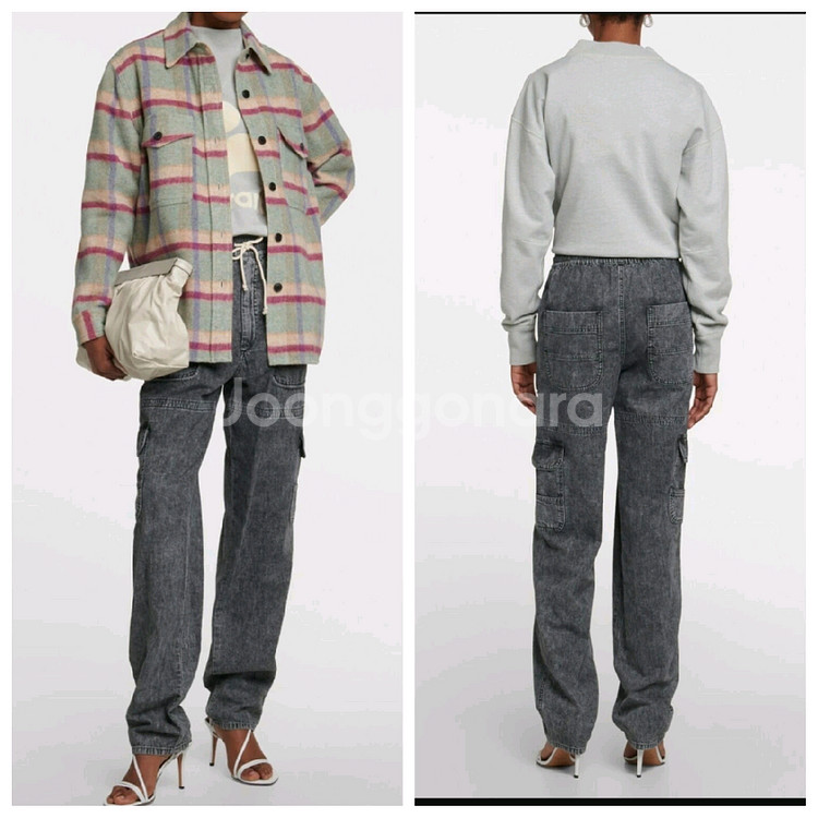 이자벨마랑에뚜왈 비아마오 밴딩 면바지--6