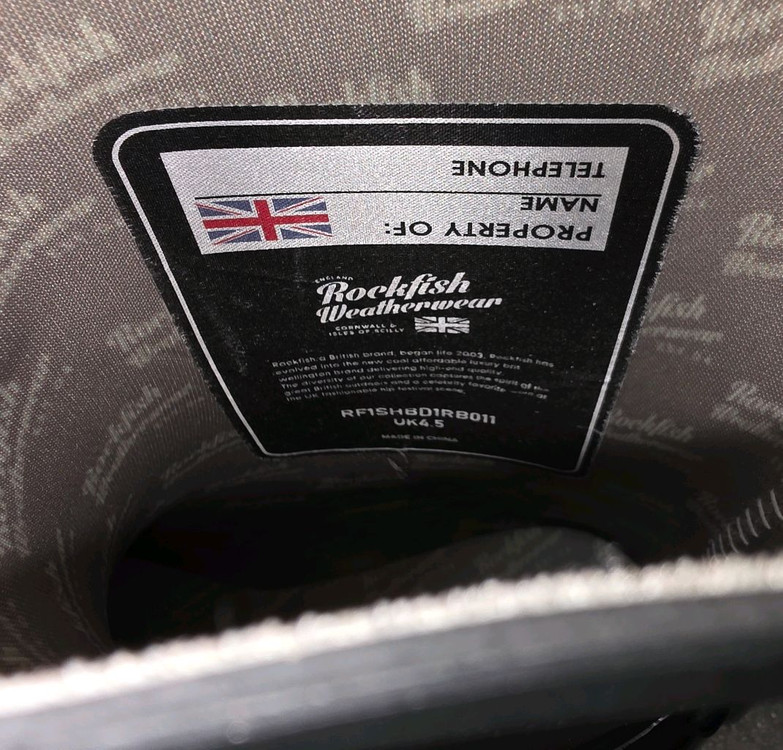 락피쉬 Rock Fish Middle 레인 부츠 방수장화 240~245 이미지