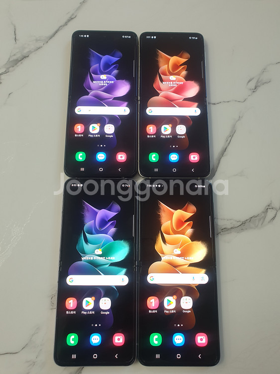 판매 갤럭시Z플립3 색상 공기계 업무폰 F711 중고폰--2
