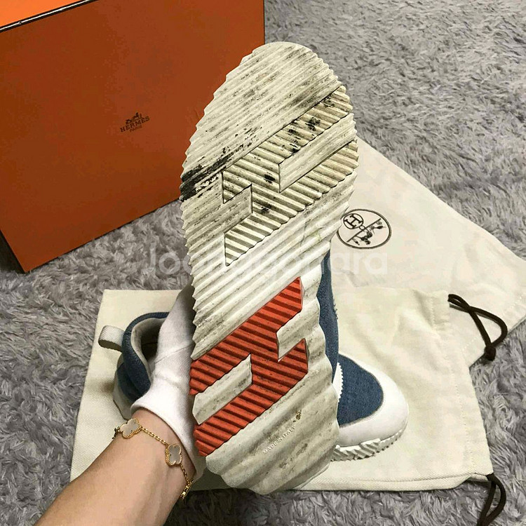 {클로젯[41][풀구성]에르메스 바운싱 데님 스니커즈--8