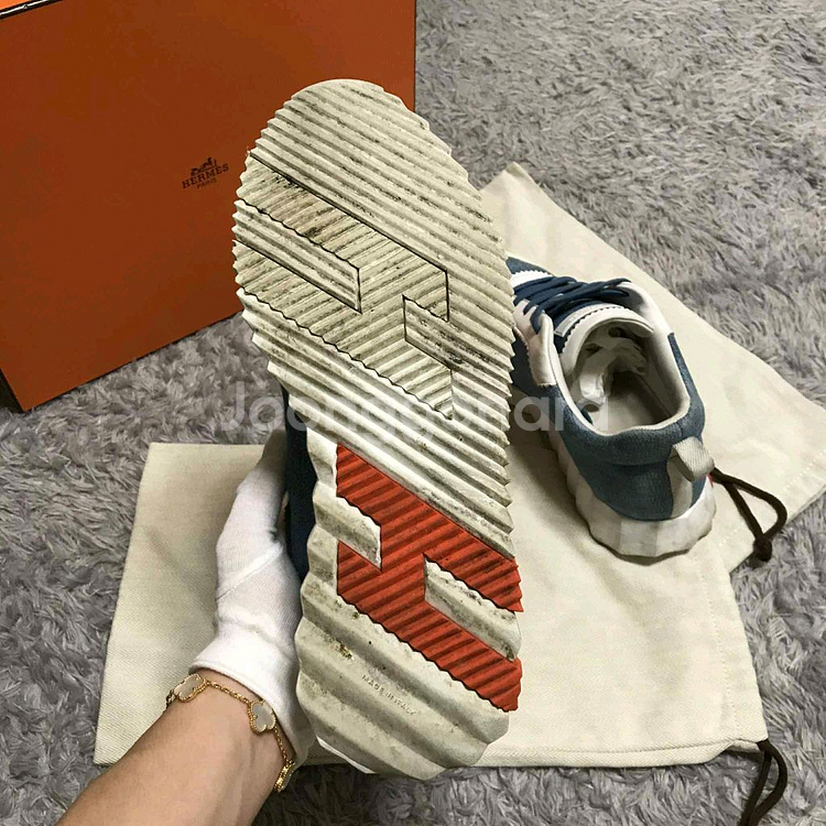 {클로젯[41][풀구성]에르메스 바운싱 데님 스니커즈--9