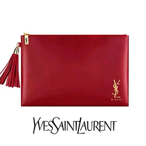 입생로랑 YSL 레드 테슬 파우치 (새제품)