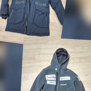 데상트 후드집업+코오롱구스다운패딩XS사이즈사용감있어서저렴히판매합니다2가지 같이요