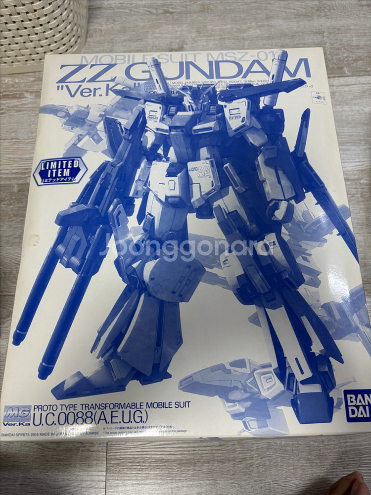 MG 건담ZZ Ver.Ka 클리어 한정판 프라모델--0