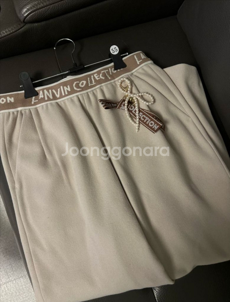 (미착용새상품) 랑방 컬렉션 겨울 밴딩 바지--3