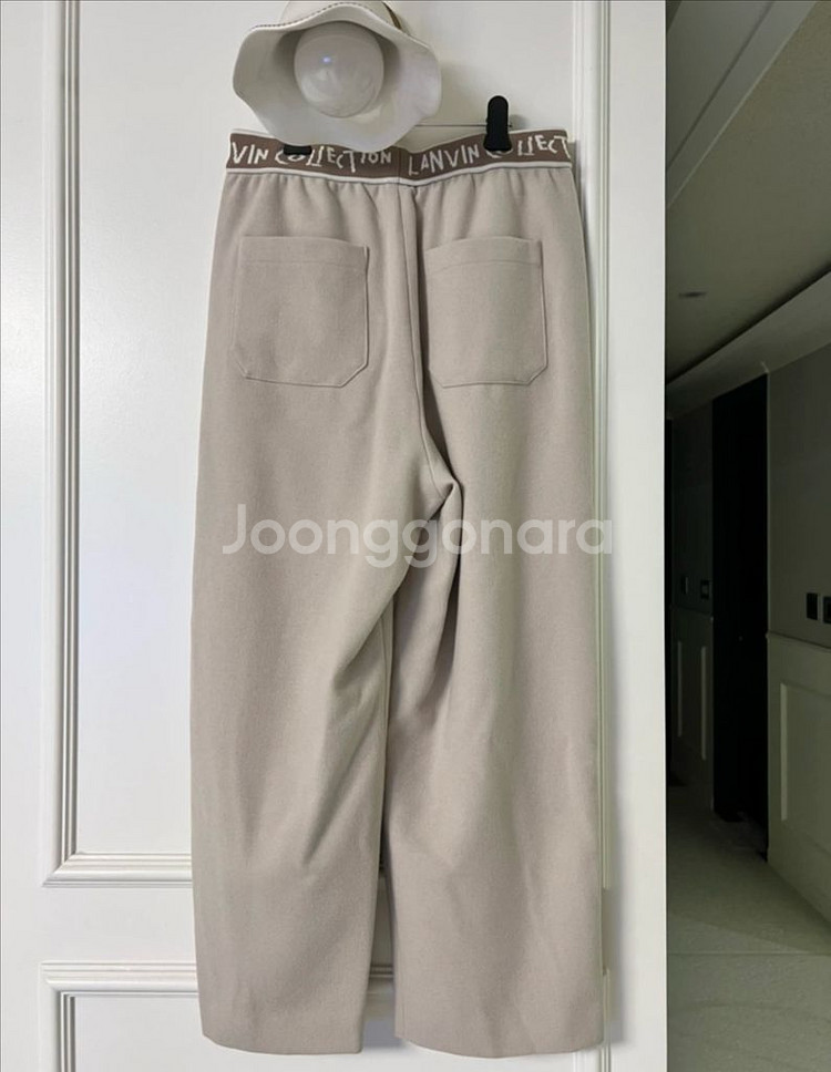 (미착용새상품) 랑방 컬렉션 겨울 밴딩 바지--2