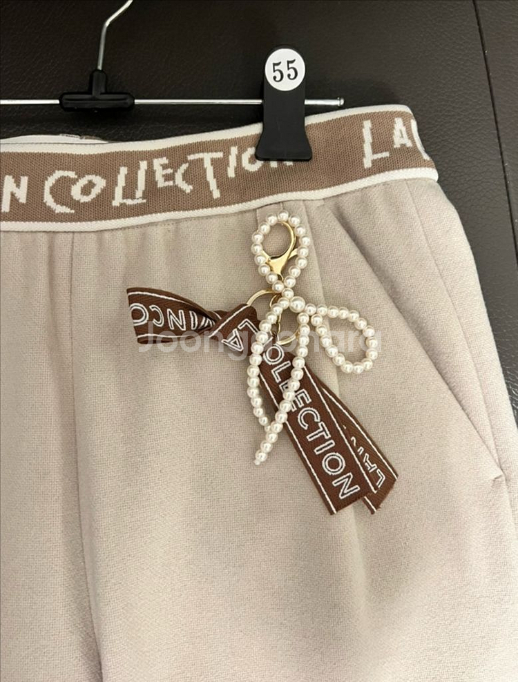 (미착용새상품) 랑방 컬렉션 겨울 밴딩 바지--0