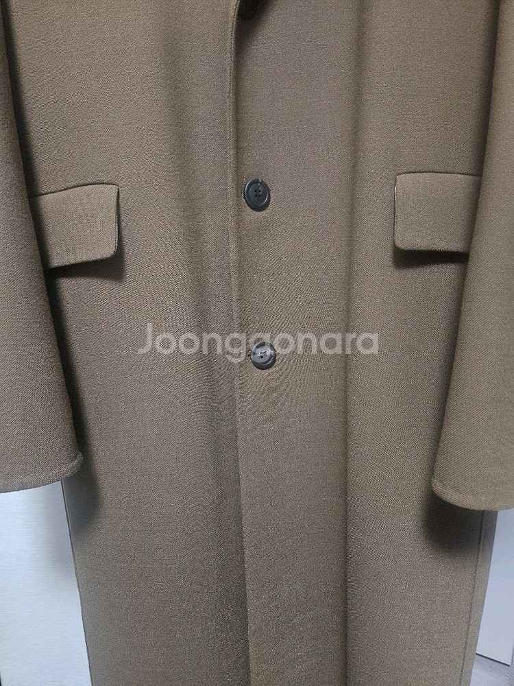 TIME 타임옴므 21FW 브라운 롱코트 105사이즈--3