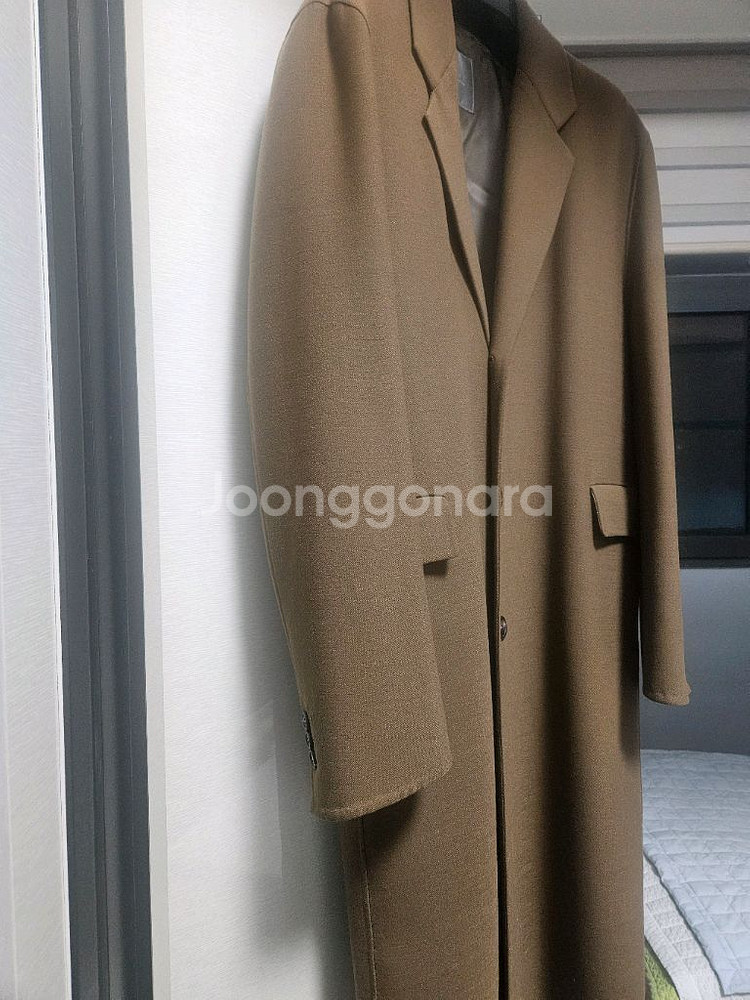 TIME 타임옴므 21FW 브라운 롱코트 105사이즈--4