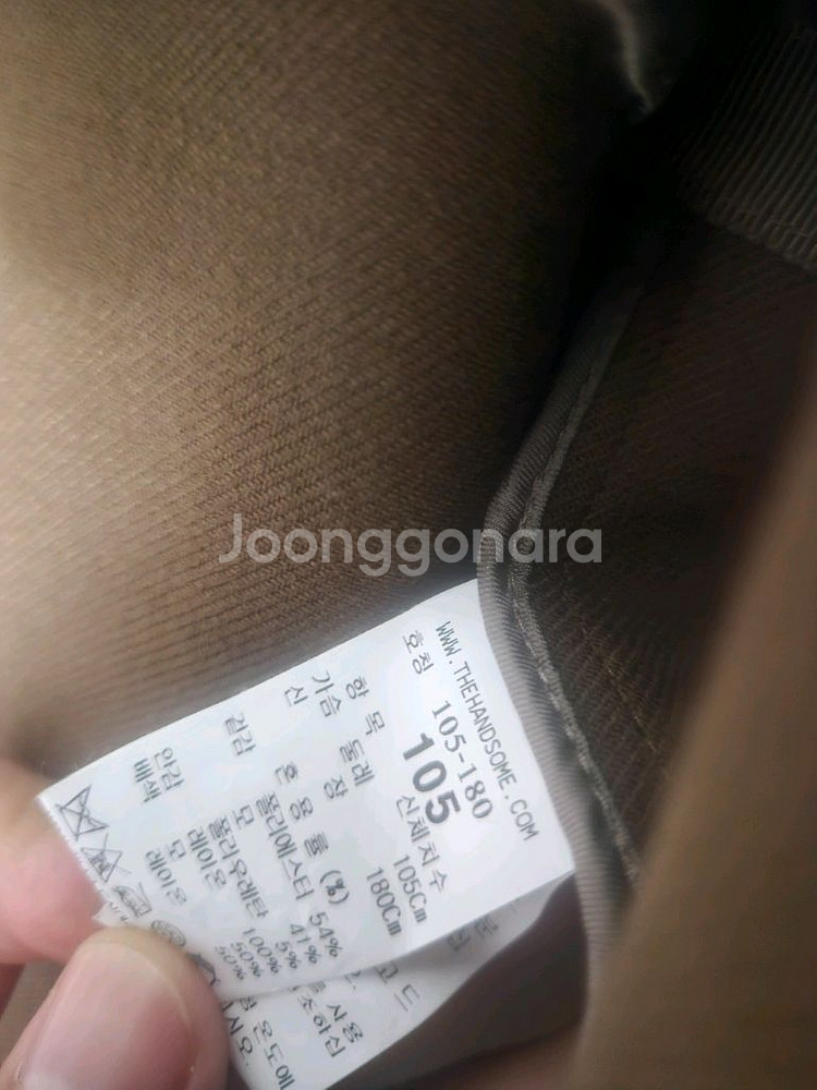 TIME 타임옴므 21FW 브라운 롱코트 105사이즈--8