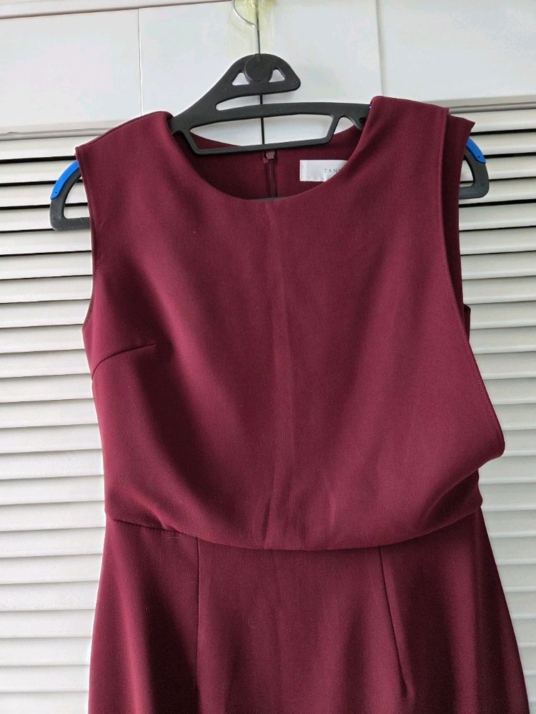 버건디 와인 민소매 정장원피스(새것)가을에 자켓과 찰떡이예요!--2
