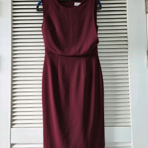 버건디 와인 민소매 정장원피스(새것)가을에 자켓과 찰떡이예요!