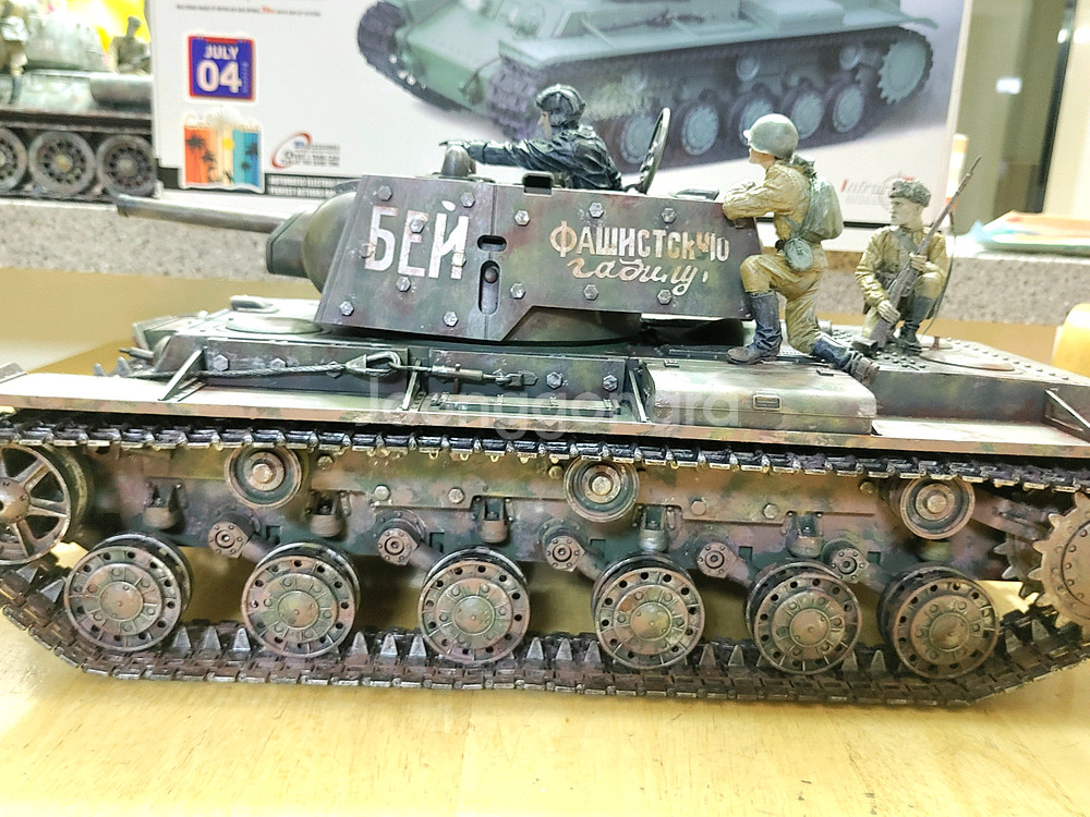 각종교신가능1:16대형프라모델2WWKV-1s에흐크라나미~정밀도색작*헤이리영웅--5