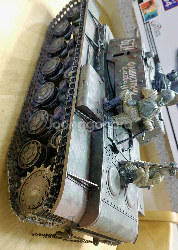 각종교신가능1:16대형프라모델2WWKV-1s에흐크라나미~정밀도색작*헤이리영웅--6