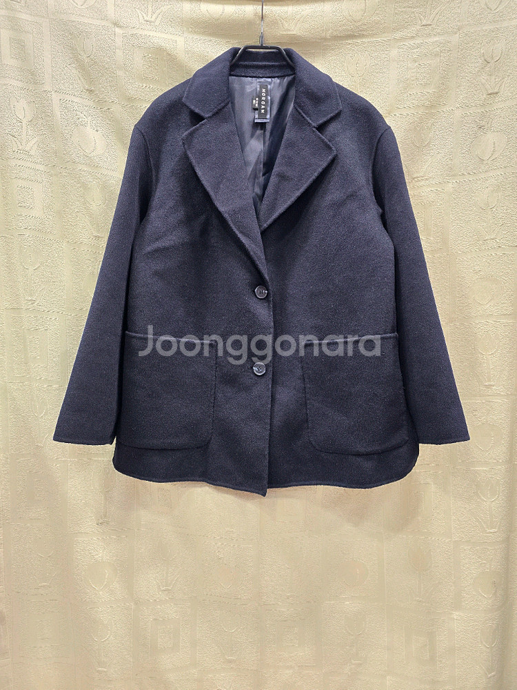 모르간 핸드메이드 네이비 숏 코트 55~66--0