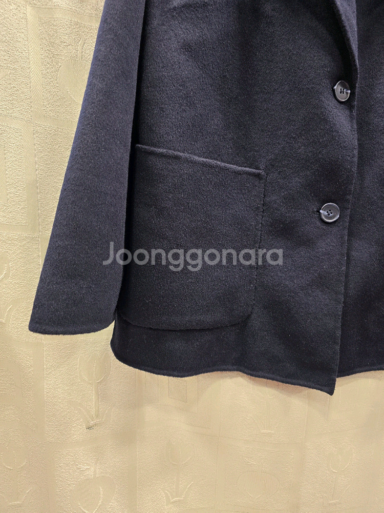 모르간 핸드메이드 네이비 숏 코트 55~66--3