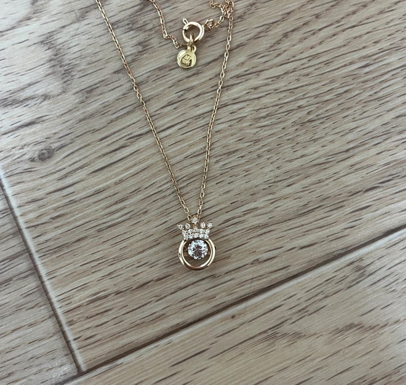 14K 제이에스티나 댄싱스톤 티아라 목걸이--2