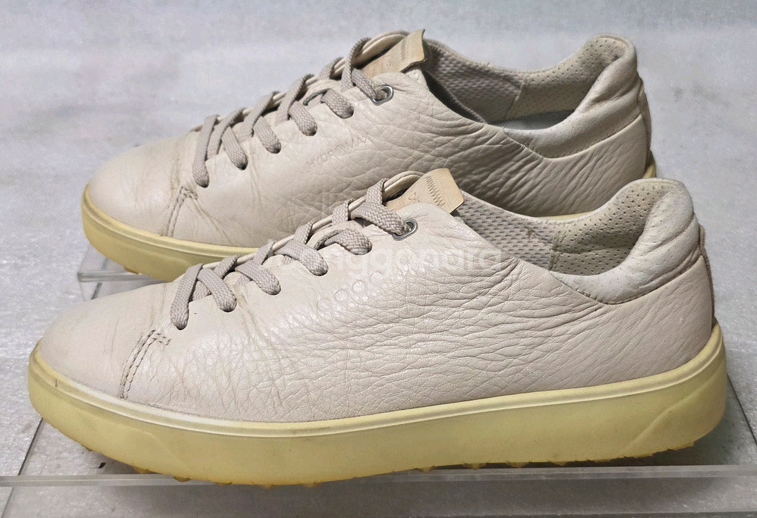 에코 ECCO 가죽 논스파이크 골프화 스니커즈 여성 EU 38(240)--0