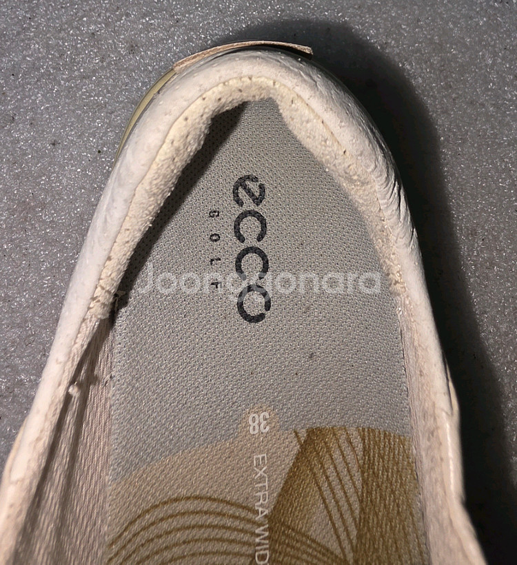 에코 ECCO 가죽 논스파이크 골프화 스니커즈 여성 EU 38(240)--6