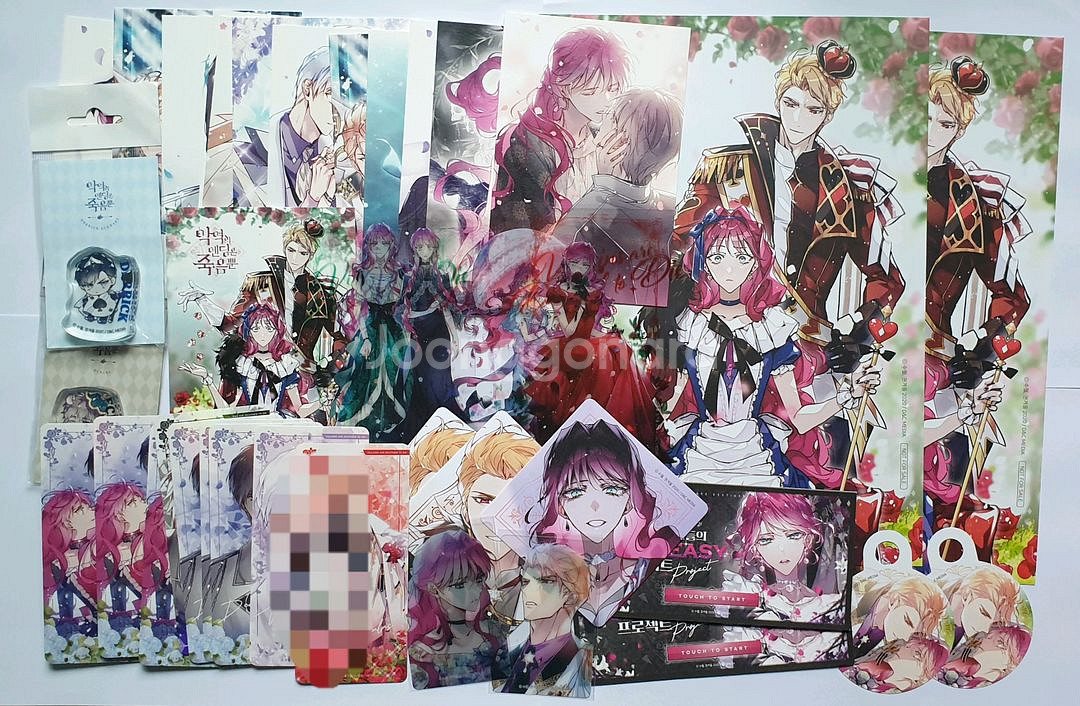 악엔죽 악역의 엔딩은 죽음뿐 콜라보카페 굿즈판매--0