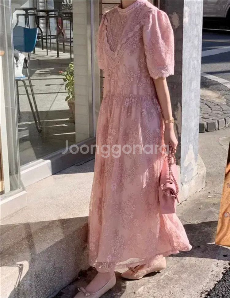 마지막가격할인)바이씨니 제작 헬레나원피스 핑크--0