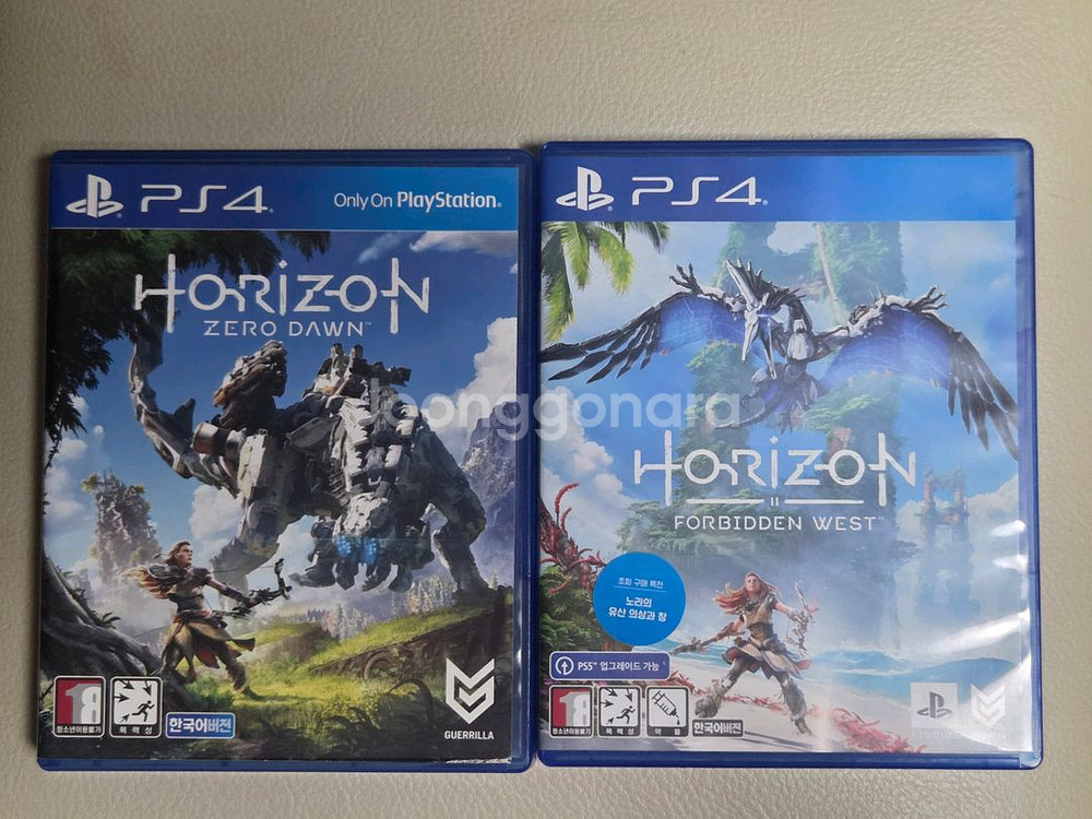 플스4 호라이즌 제로던,포비든 웨스트 두장일괄--0