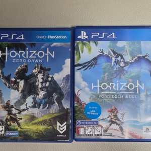 플스4 호라이즌 제로던,포비든 웨스트 두장일괄