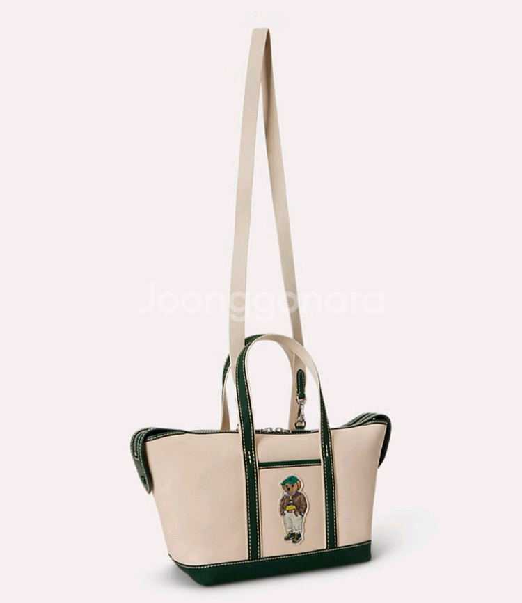 폴로 랄프로렌 폴로베어 캔버스 토트백--3