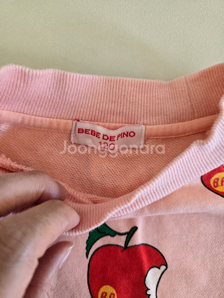 베베드피노 체리 패턴 상의 120--2