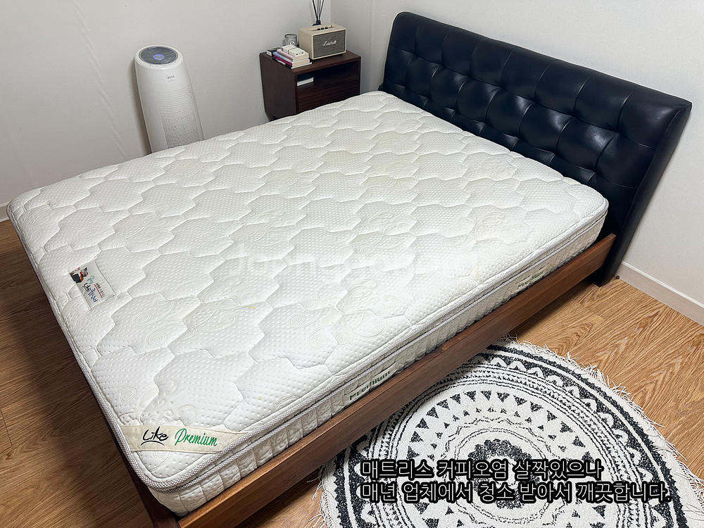 원목침대 퀸사이즈 (매트리스포함)--0