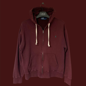 폴로 랄프로렌 후드 집업 버건디