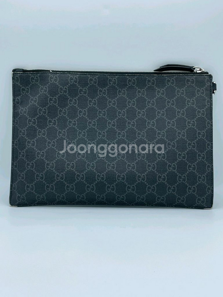 [ 정품 ] 구찌 스네이크 GG 수프림 클러치백 블랙--1