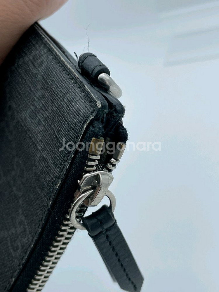 [ 정품 ] 구찌 스네이크 GG 수프림 클러치백 블랙--7