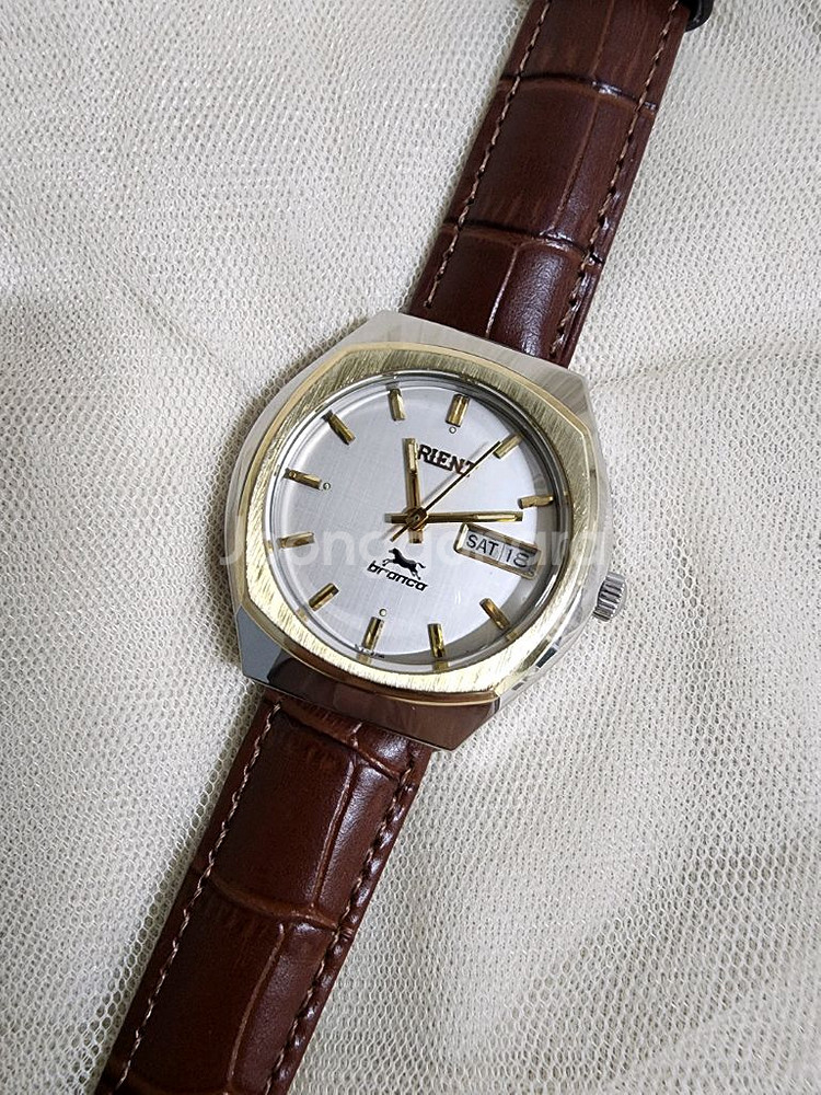 빈티지 오리엔트 branca 오토메틱 남성시계--5