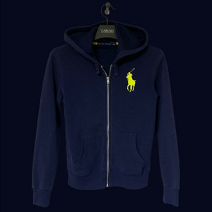 폴로 빅포니 후드집업 네이비