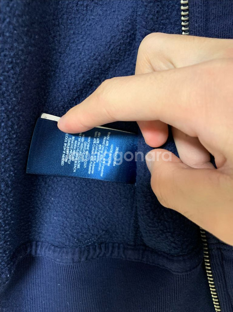 폴로 빅포니 후드집업 네이비--7