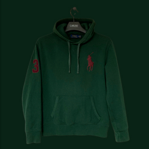 폴로 빅포니 후드티 그린