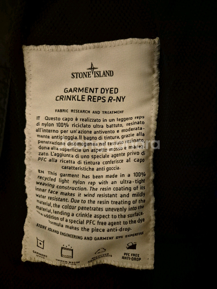 스톤아일랜드 24ss 크링클랩스 바람막이 자켓 블랙 L--5